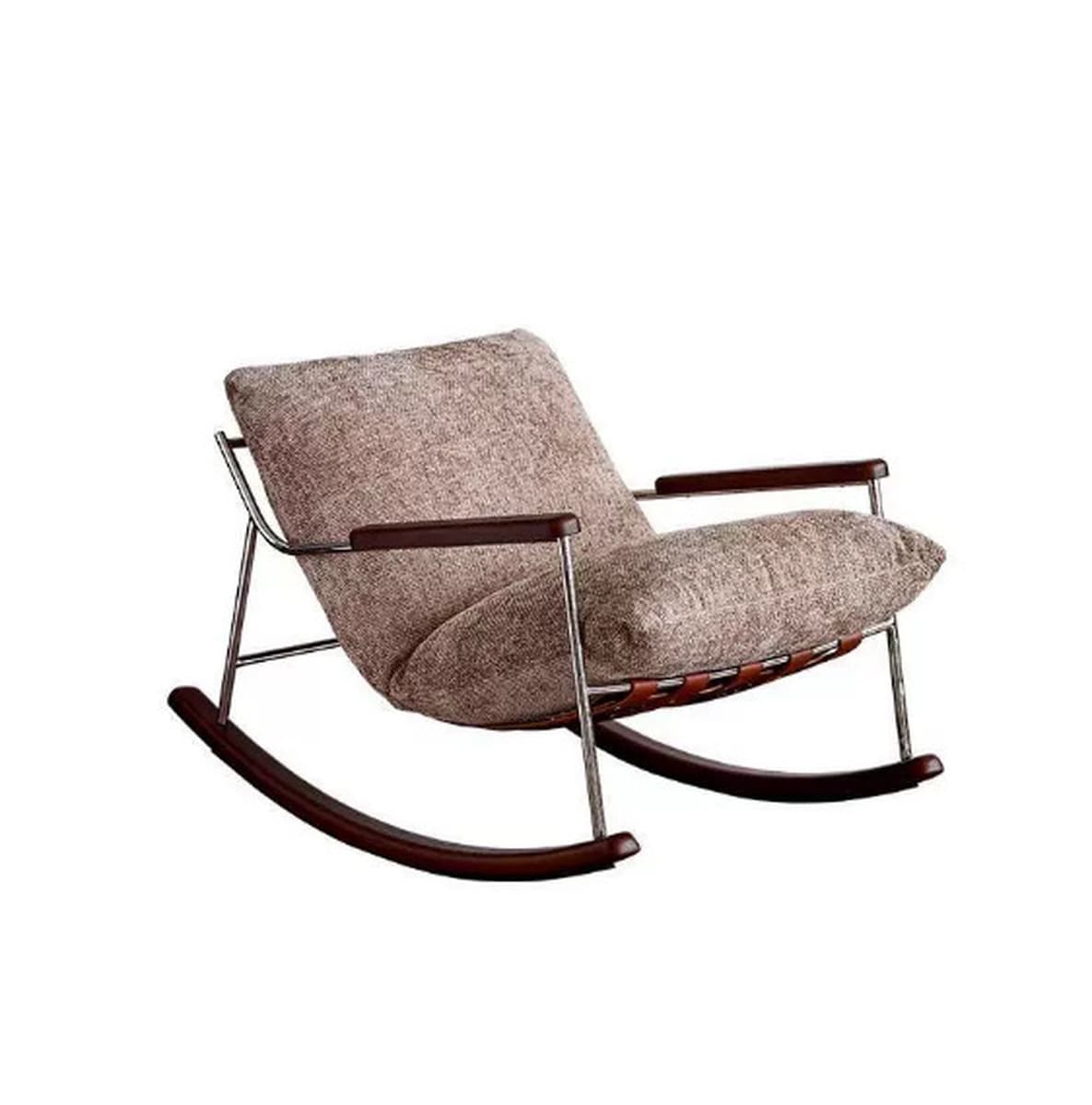 Кресло-качалка Fika в стиле Баухаус для дома, одноместное, для гостиной, в скандинавском современном минималистичном стиле,...