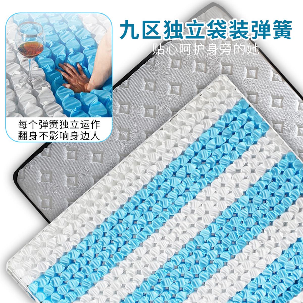 Simmons латексный матрас отель B & B дом дом аренда твердый кокосовый коричневый независимый пружинный матрас оптом Гуанчжоу...