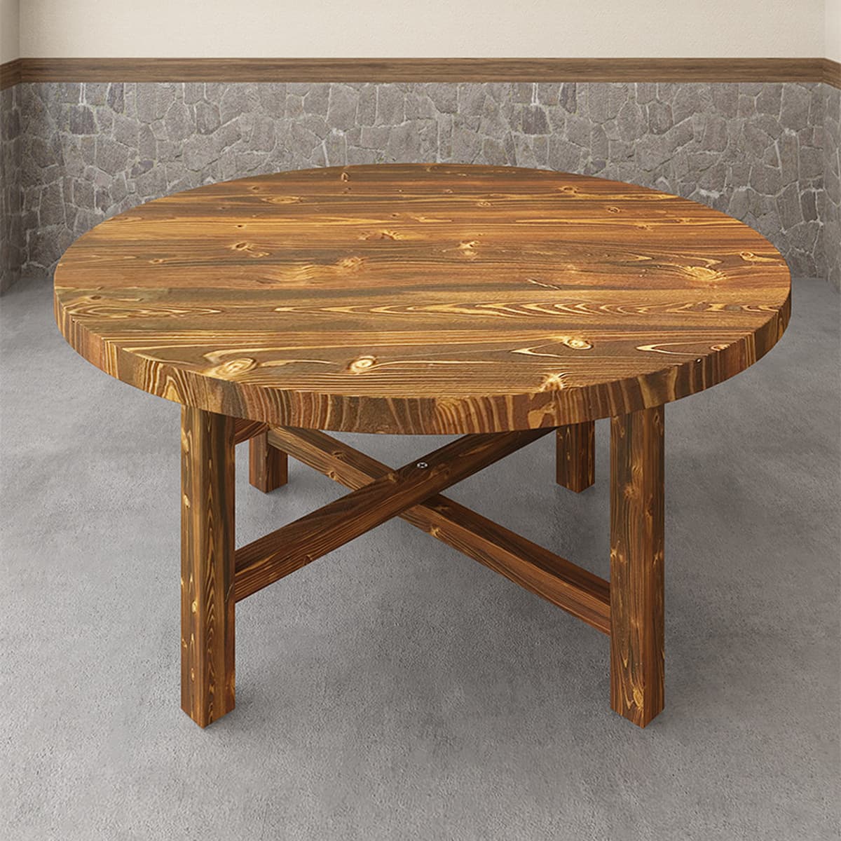 Круглый стол из цельного дерева утолщенный кедровый 1,2 м Домашний обед Деревянный стол Панель 1,1 м Складной обеденный стол...