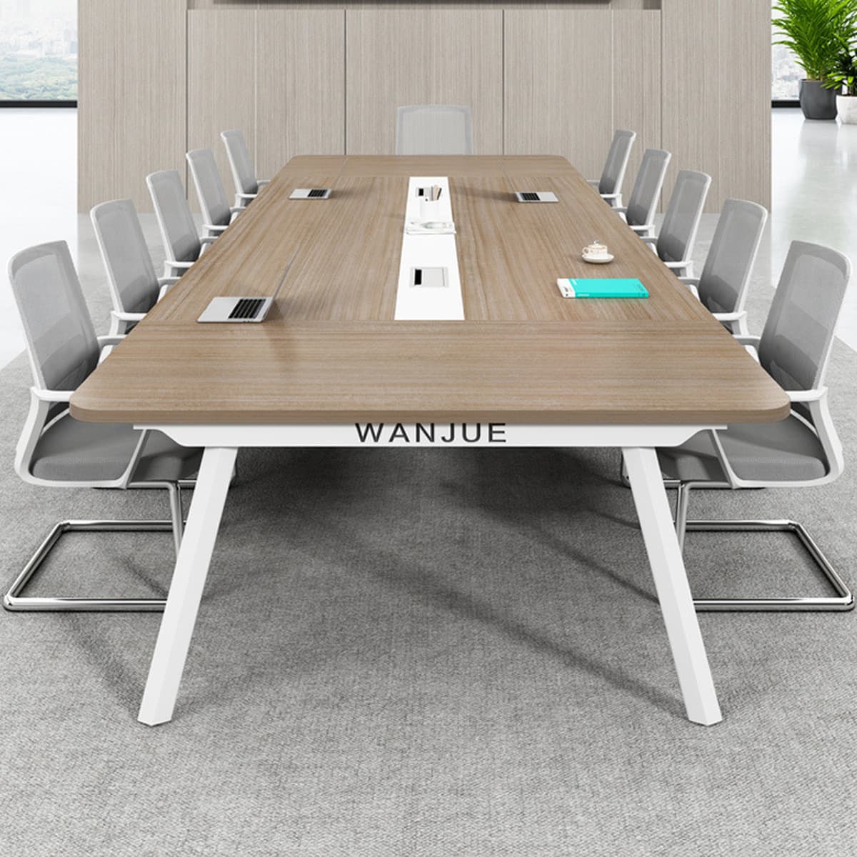Конференц-стол Длинный стол Простой современный бизнес-бар Стол для приема Шэньчжэнь Конференц-зал Стол для переговоров и...