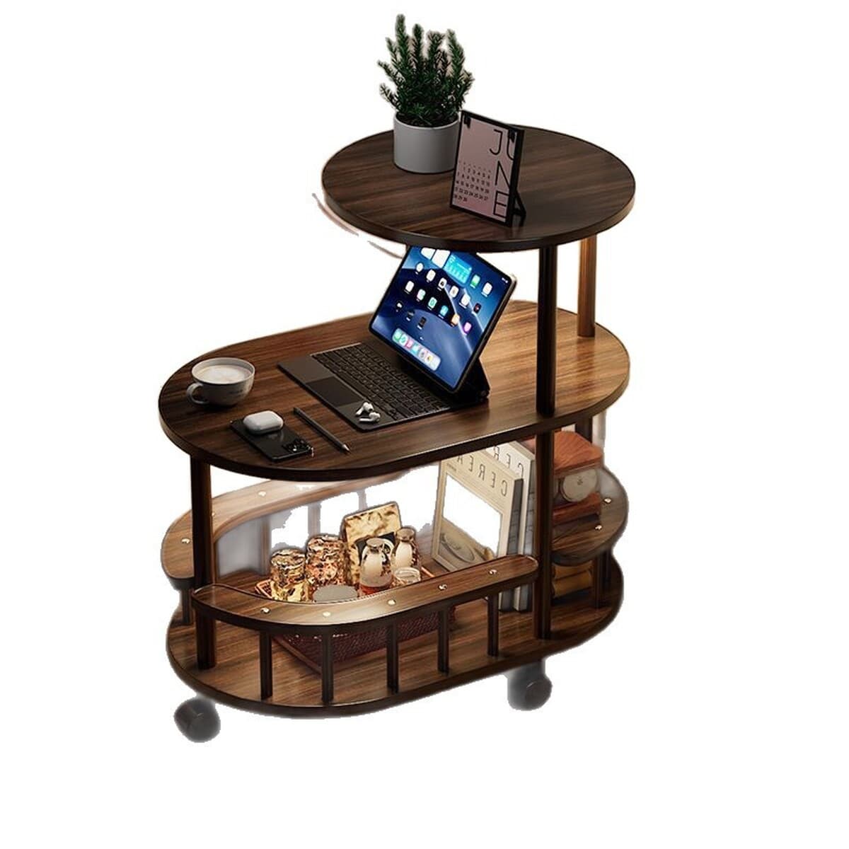 Приставной столик из массива дерева для гостиной, дома, небольшой столик, журнальный столик, передвижной диван, боковой...