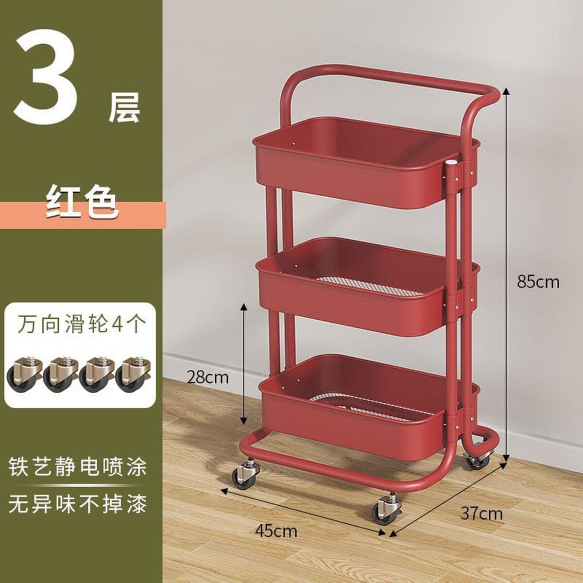 Мобильная стеллажная система, кухонный стеллаж, подставка для закусок в гостиной, прикроватная тумбочка для ванной, домашняя...