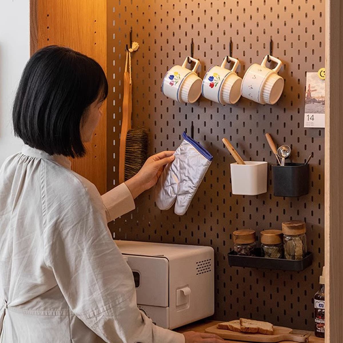 Акриловая полка с отверстиями, книжная полка, без перфорации, кухонная настенная витрина для хранения, доска для отверстий в...