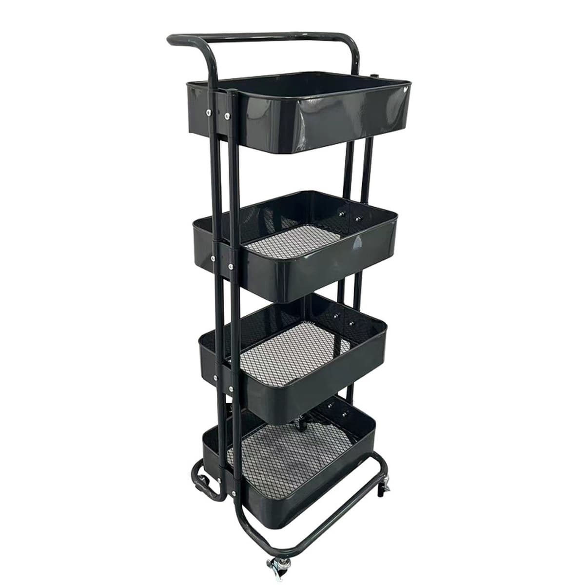 Многоярусная напольная тележка-стеллаж для хранения для дома, кухни, детских принадлежностей, снеков, ванной и туалета