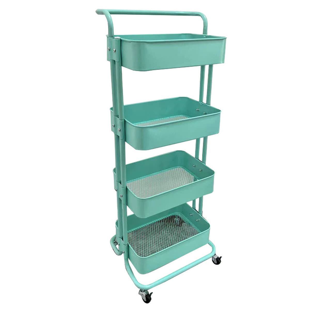 Многоярусная напольная тележка-стеллаж для хранения для дома, кухни, детских принадлежностей, снеков, ванной и туалета