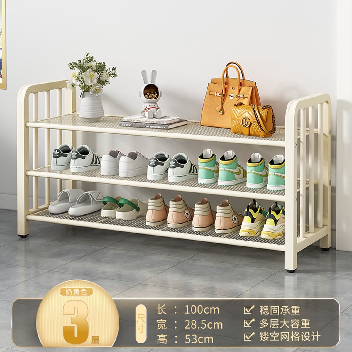 Напольная обувница для прихожей, минимальный заказ — одна штука, многоярусная компактная обувница, пылезащитный простой шкаф...