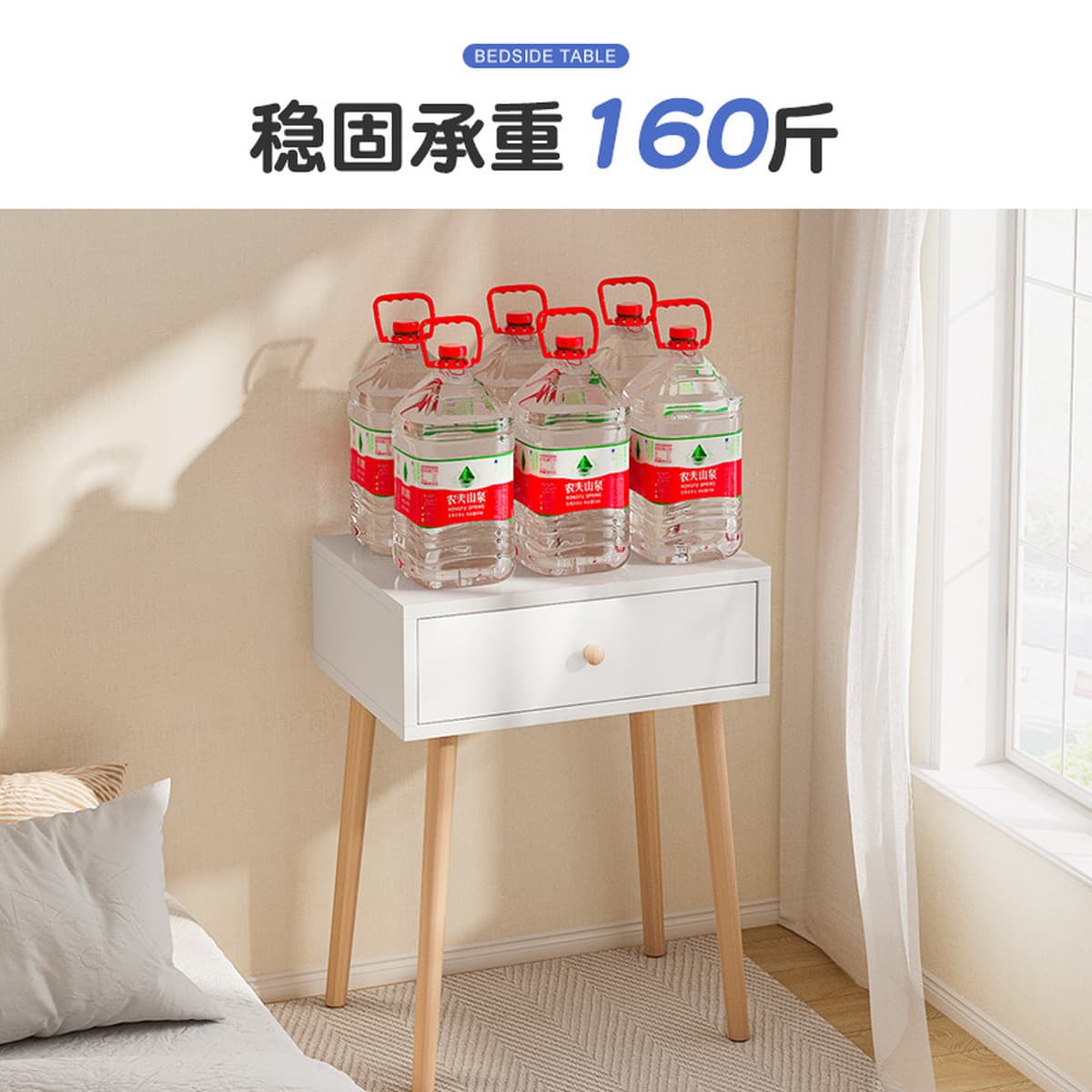 Простая и свежая маленькая прикроватная тумбочка, низкий современный модный шкаф для хранения вещей, прикроватная тумбочка...