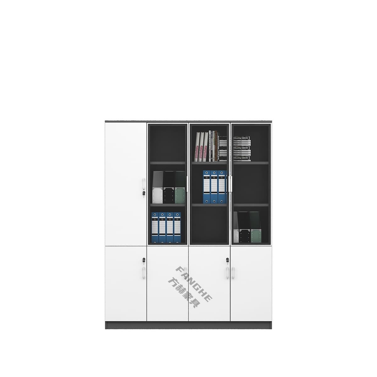 Стеклянный шкаф, картотечный шкаф, деревянный низкий шкаф для хранения данных, простой современный офисный файловый высокий...