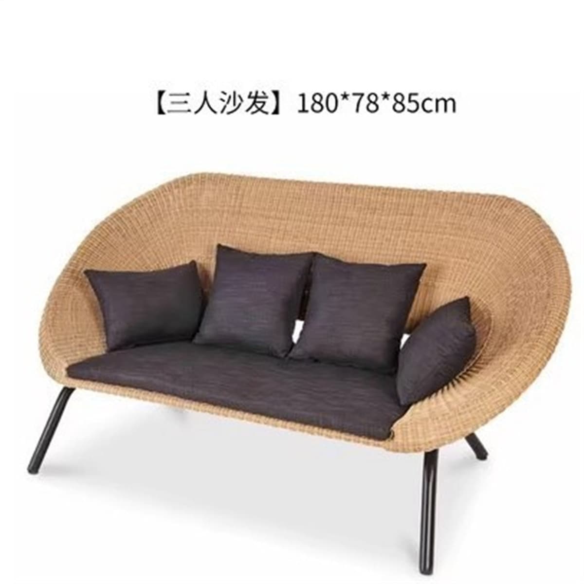 Скандинавский открытый отдых диван ротанг водонепроницаемая вилла садовый сад чайный столик наружная мебель ротанг стула...