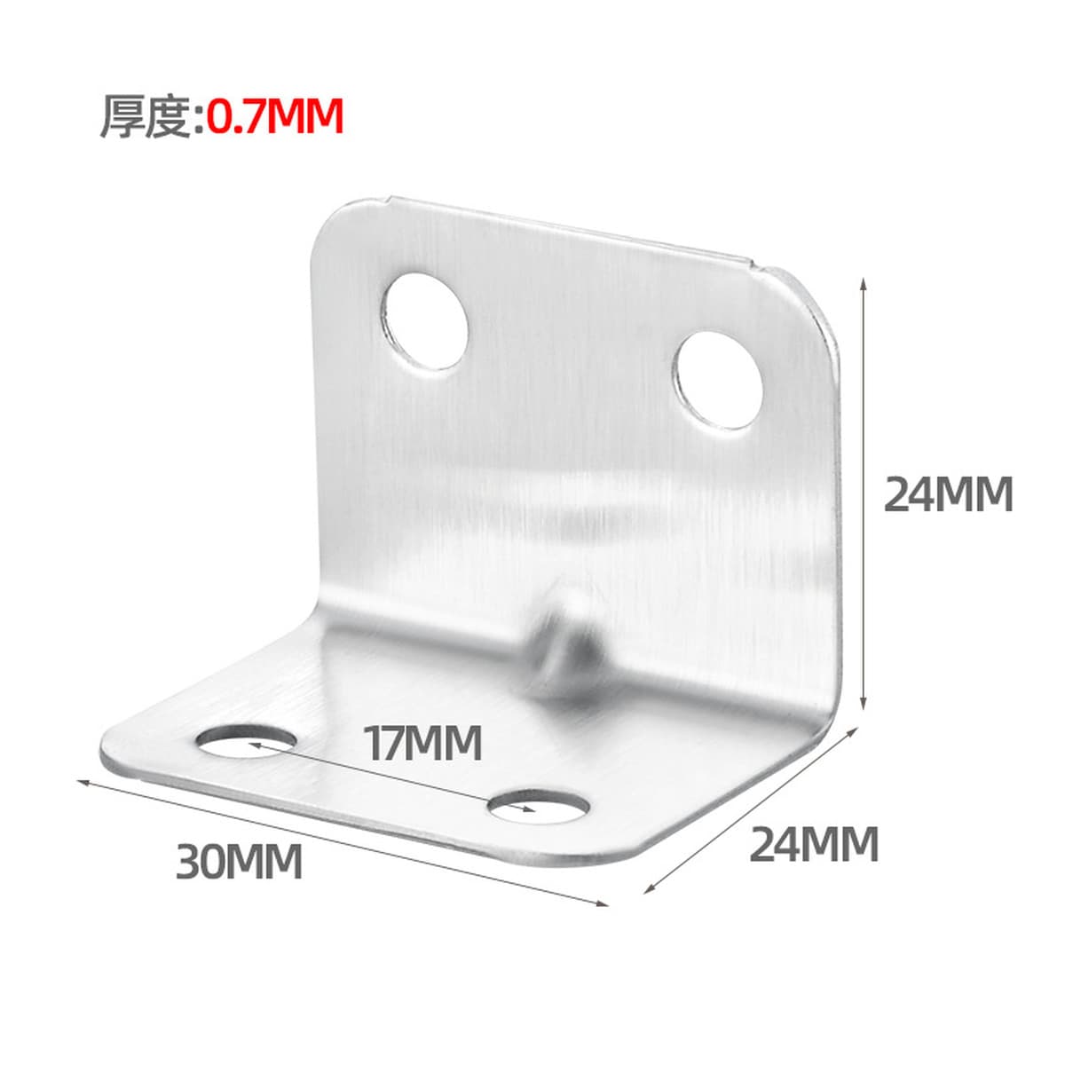 Угловой код из нержавеющей стали 90 градусов с прямоугольным кронштейном для мебели