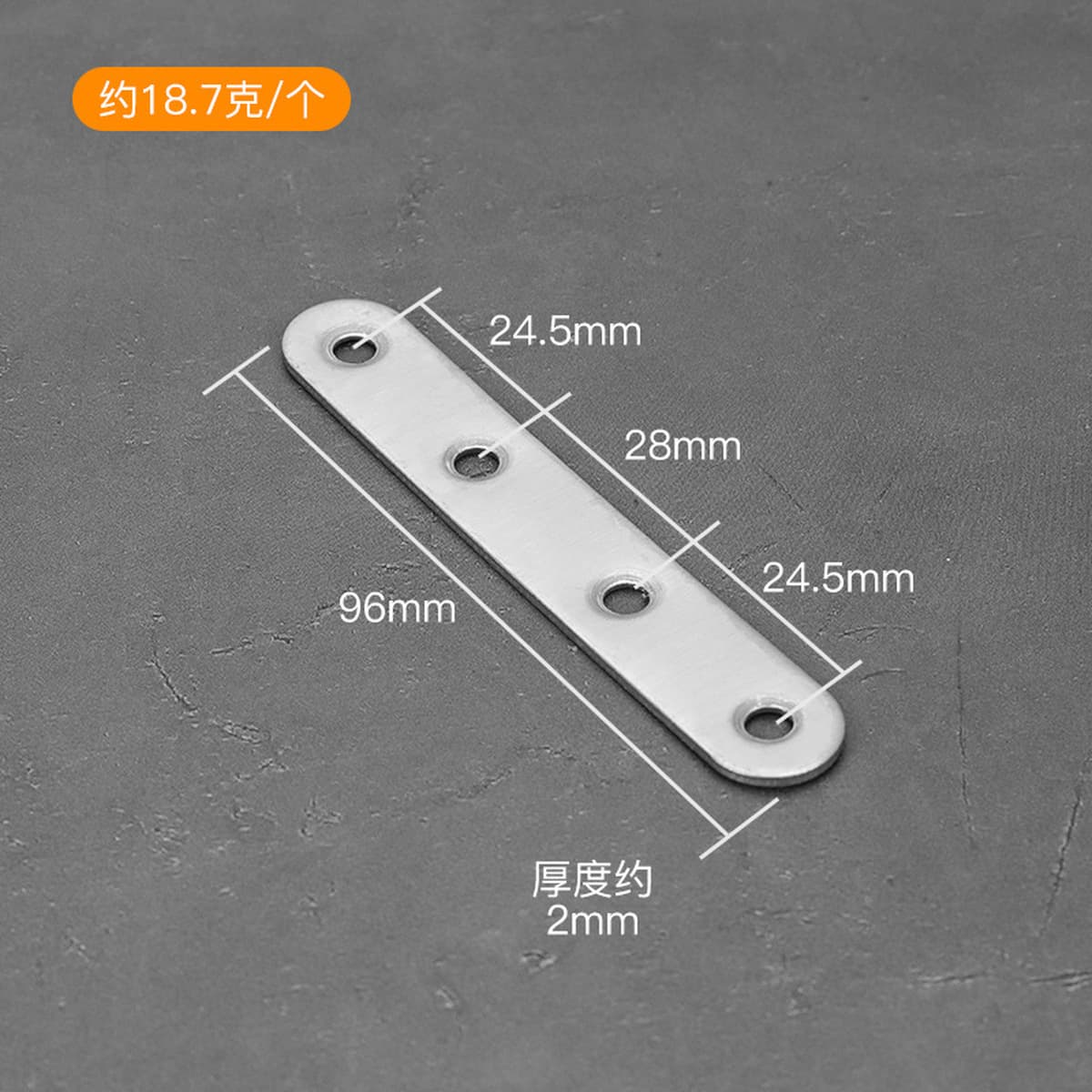 Угловой код из нержавеющей стали 90 градусов с прямоугольным кронштейном для мебели