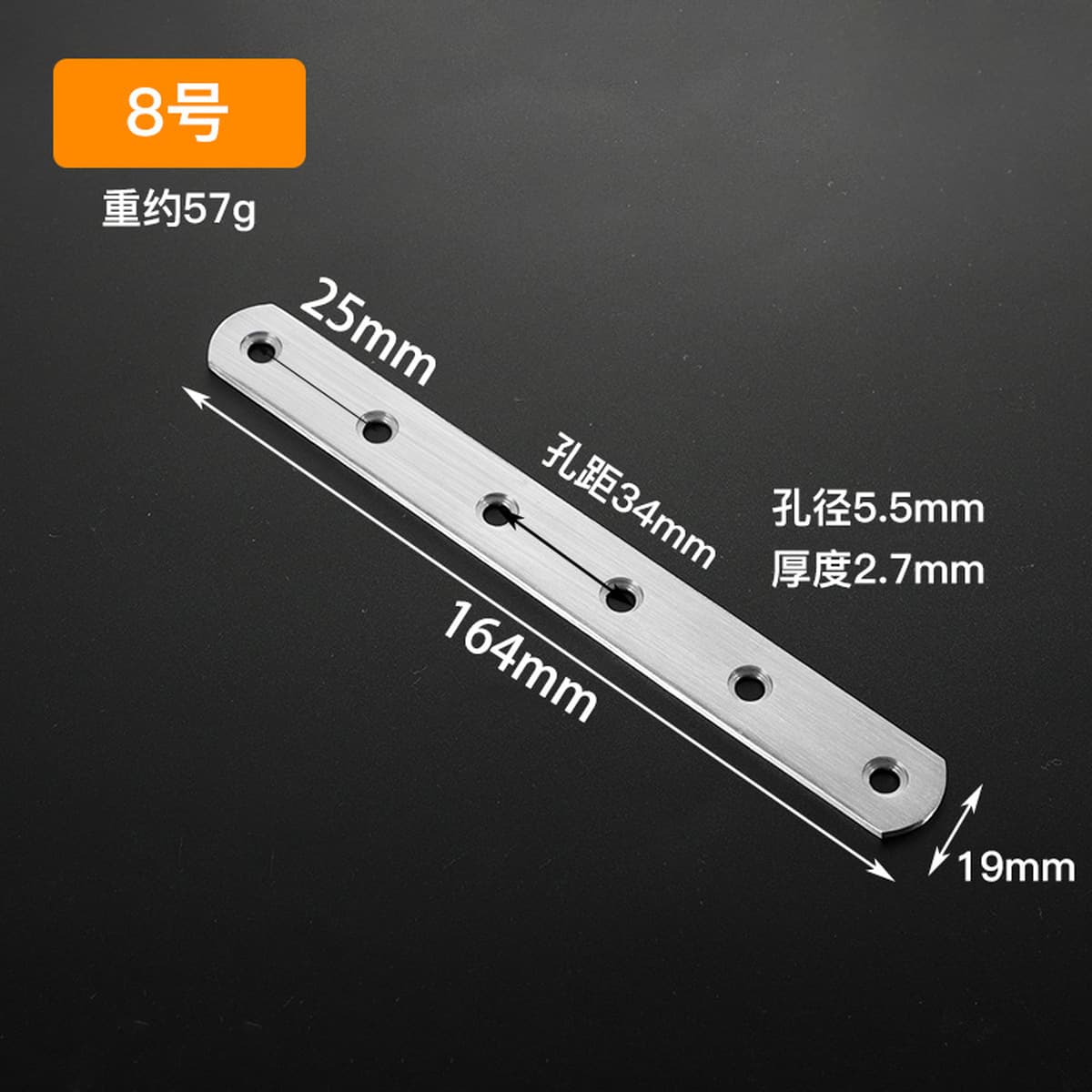 Угловой код из нержавеющей стали 90 градусов с прямоугольным кронштейном для мебели