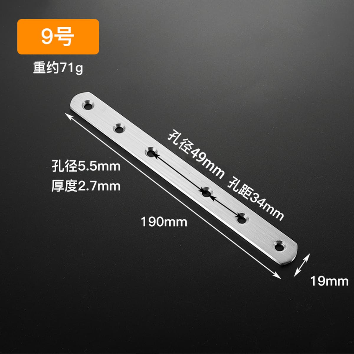 Угловой код из нержавеющей стали 90 градусов с прямоугольным кронштейном для мебели