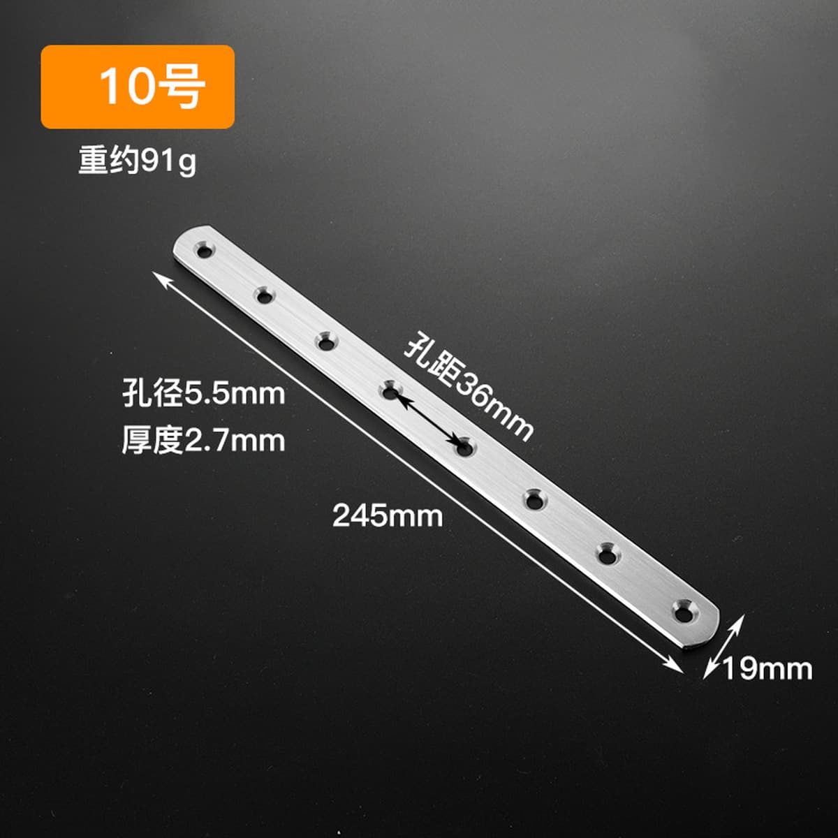 Угловой код из нержавеющей стали 90 градусов с прямоугольным кронштейном для мебели