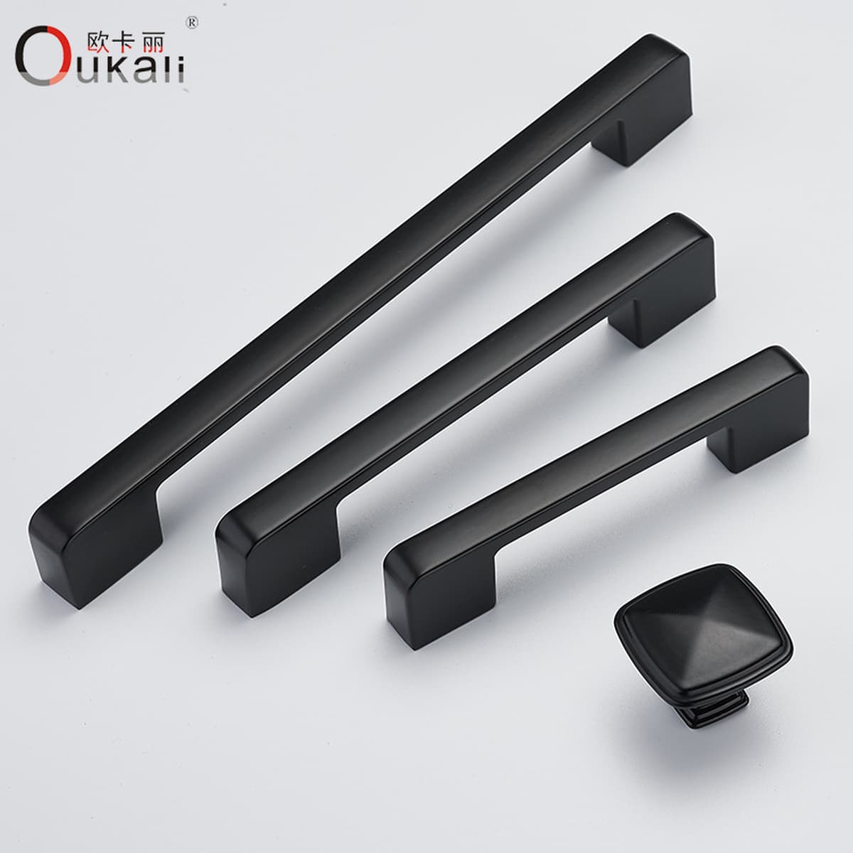 Фабрика прямые поставки Черный алюминиевого сплава ручка оптом шкаф дверная ручка мебель аппаратные аксессуары