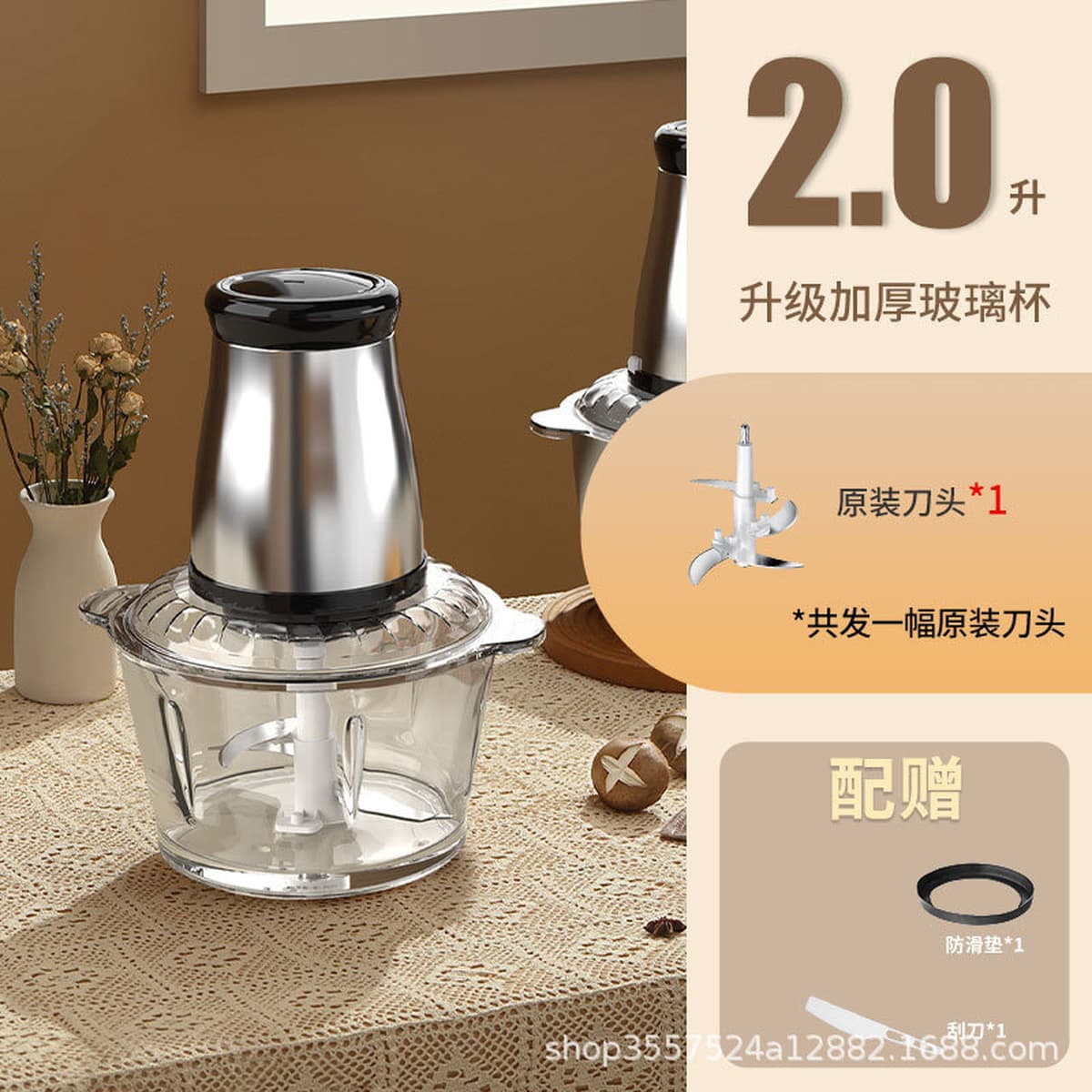 Трансграничная мясорубка из нержавеющей стали небольшой бытовой миксер пельмени с мясной начинкой большой емкости...