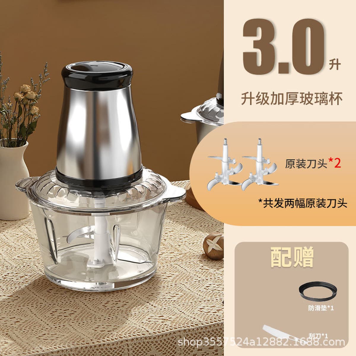 Трансграничная мясорубка из нержавеющей стали небольшой бытовой миксер пельмени с мясной начинкой большой емкости...