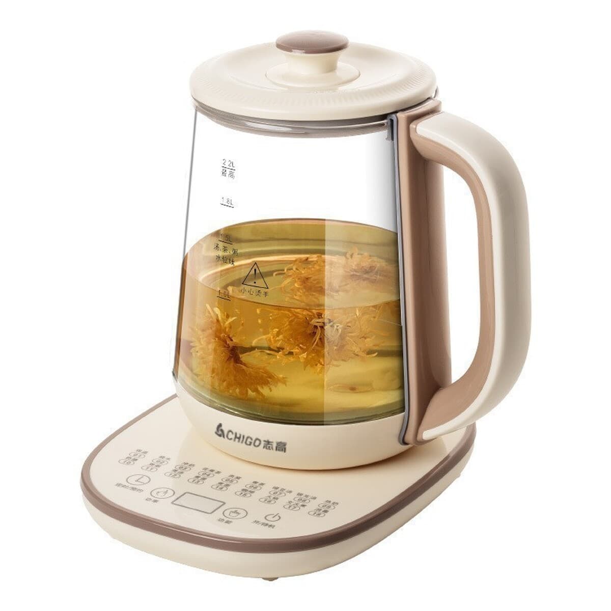 Чайник-термос Chigo для приготовления чая, 1,8 л, многофункциональный умный термос для дома, полностью автоматический...