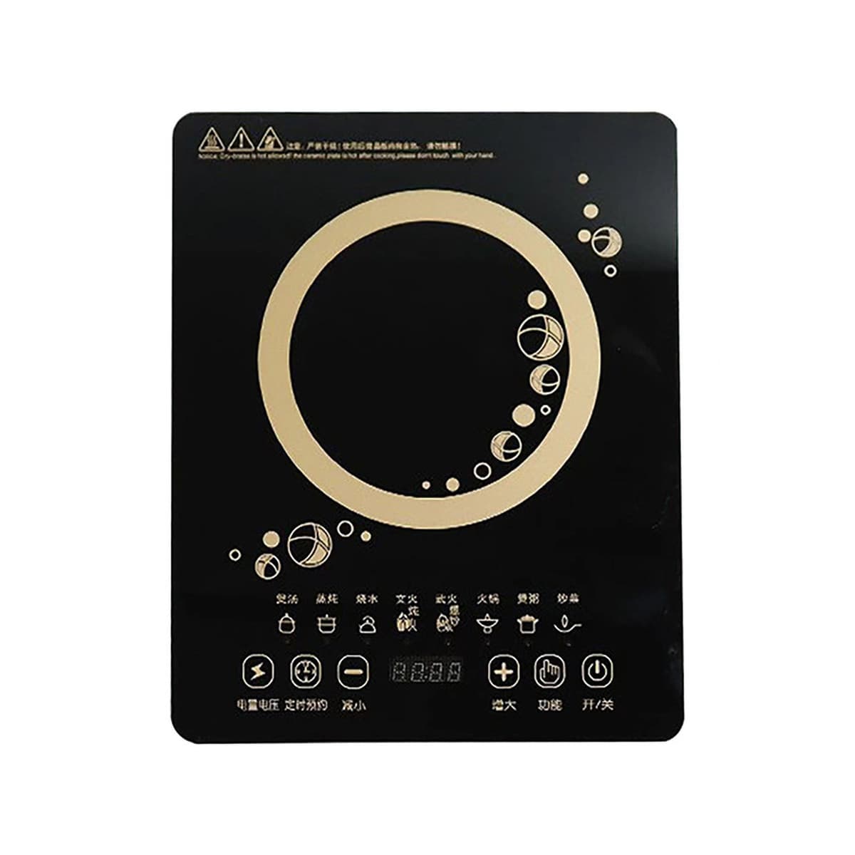Индукционная плита Бытовая 2200 Вт Super Firepower Сенсорный экран Многофункциональная ожесточенная Жарка Мощная...