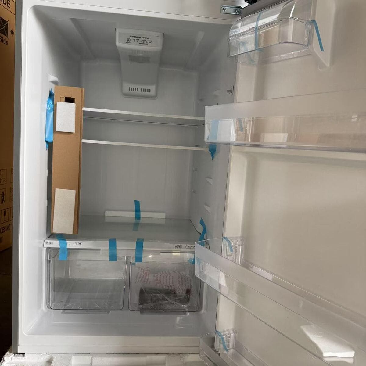 Заводская прямая продажа воздушного охлаждения без инея сверхбольшой вместимости двухдверного холодильника серебристого...