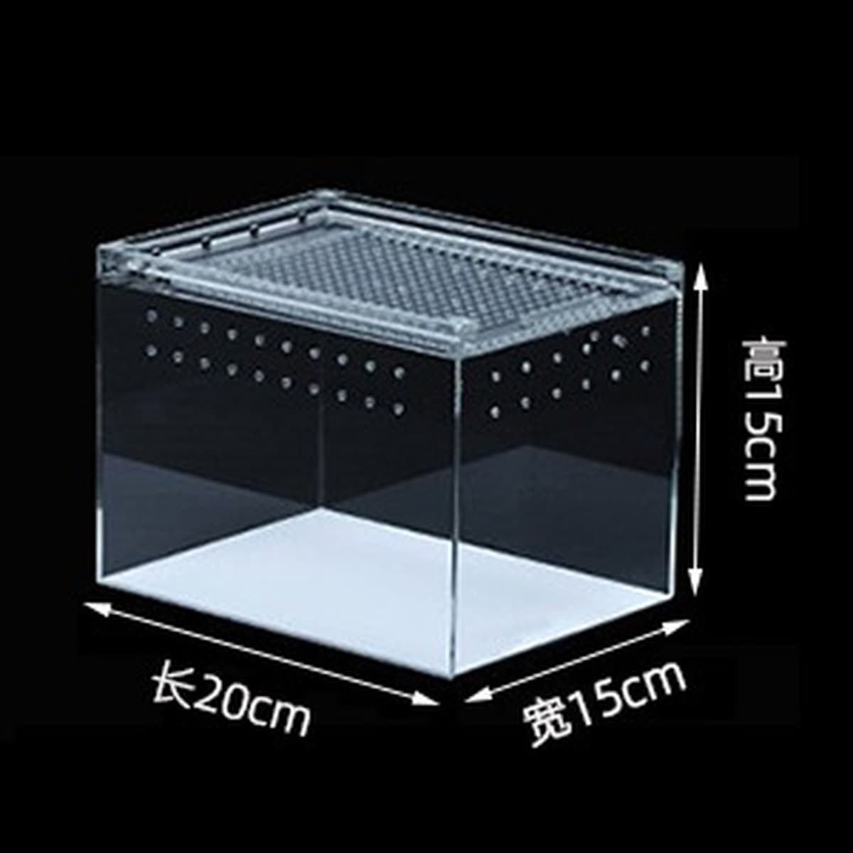 Акриловый герметичный террариум для пауков, рогатых лягушек, гекконов, змей, рептилий, в наличии и готов к отправке.