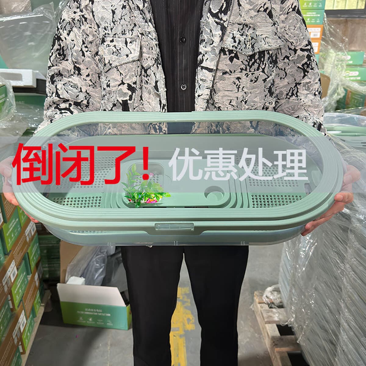 Новый очень большой аквариум для черепах для ленивых, экологический вилла-аквариум с террасой для ландшафтного дизайна,...