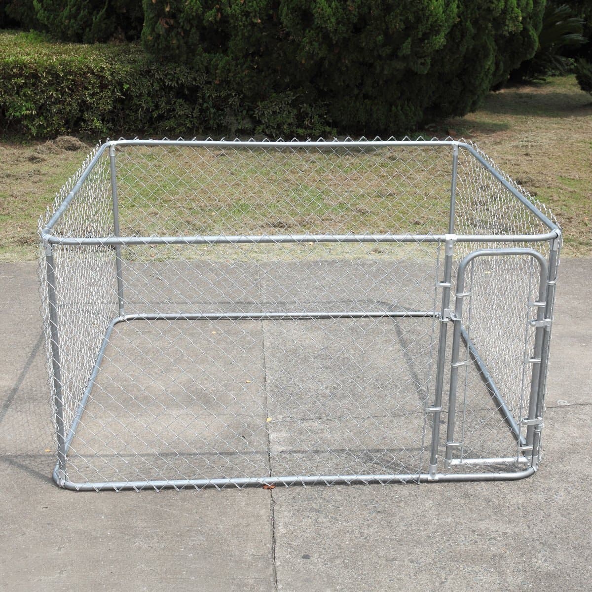 Трансграничная клетка для домашних животных Большая наружная клетка для собак оцинкованная труба для предотвращения бега