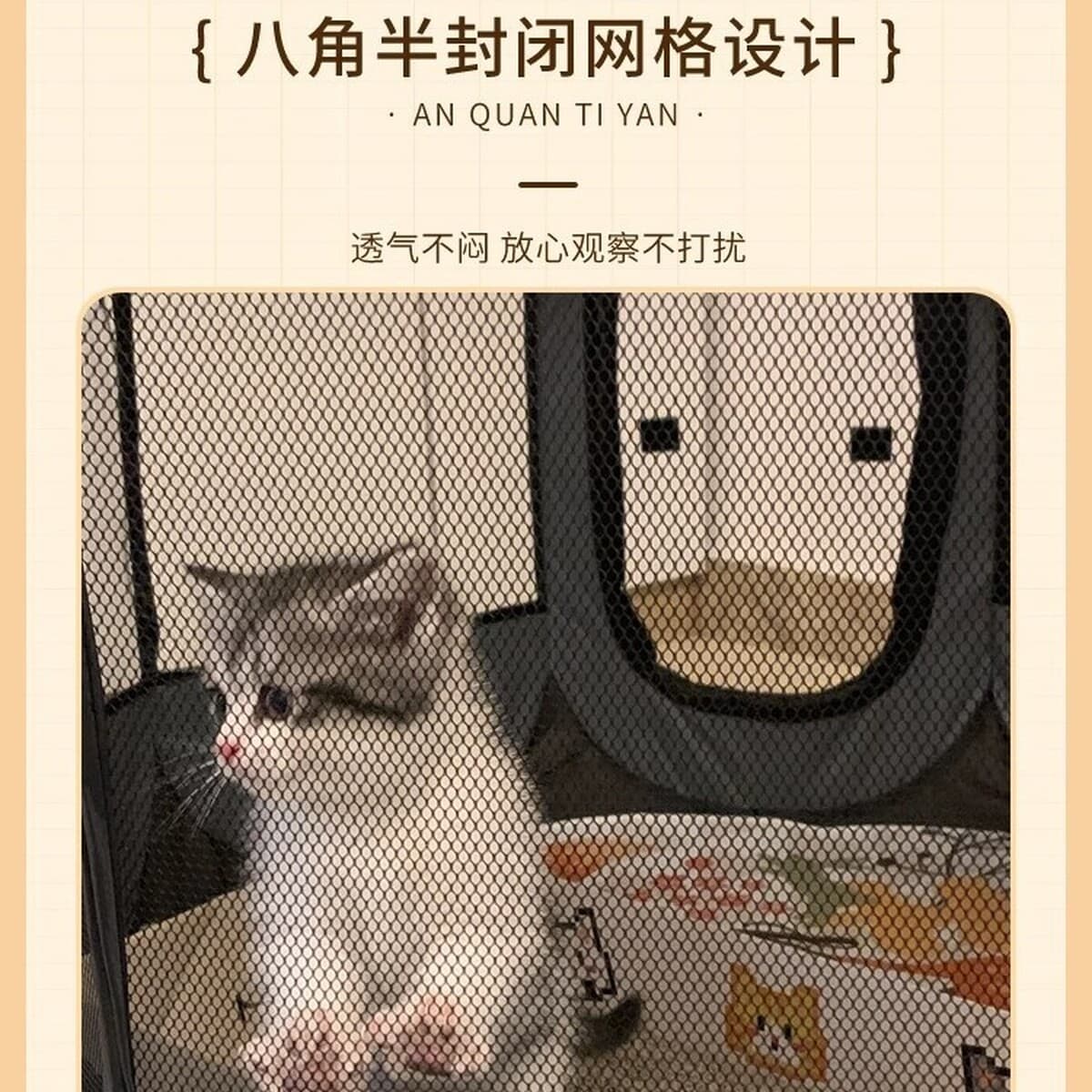 Складной, устойчивый к царапинам, изолированный большой вольер для кошек, кошачий домик, клетка для кошек, восьмиугольная...
