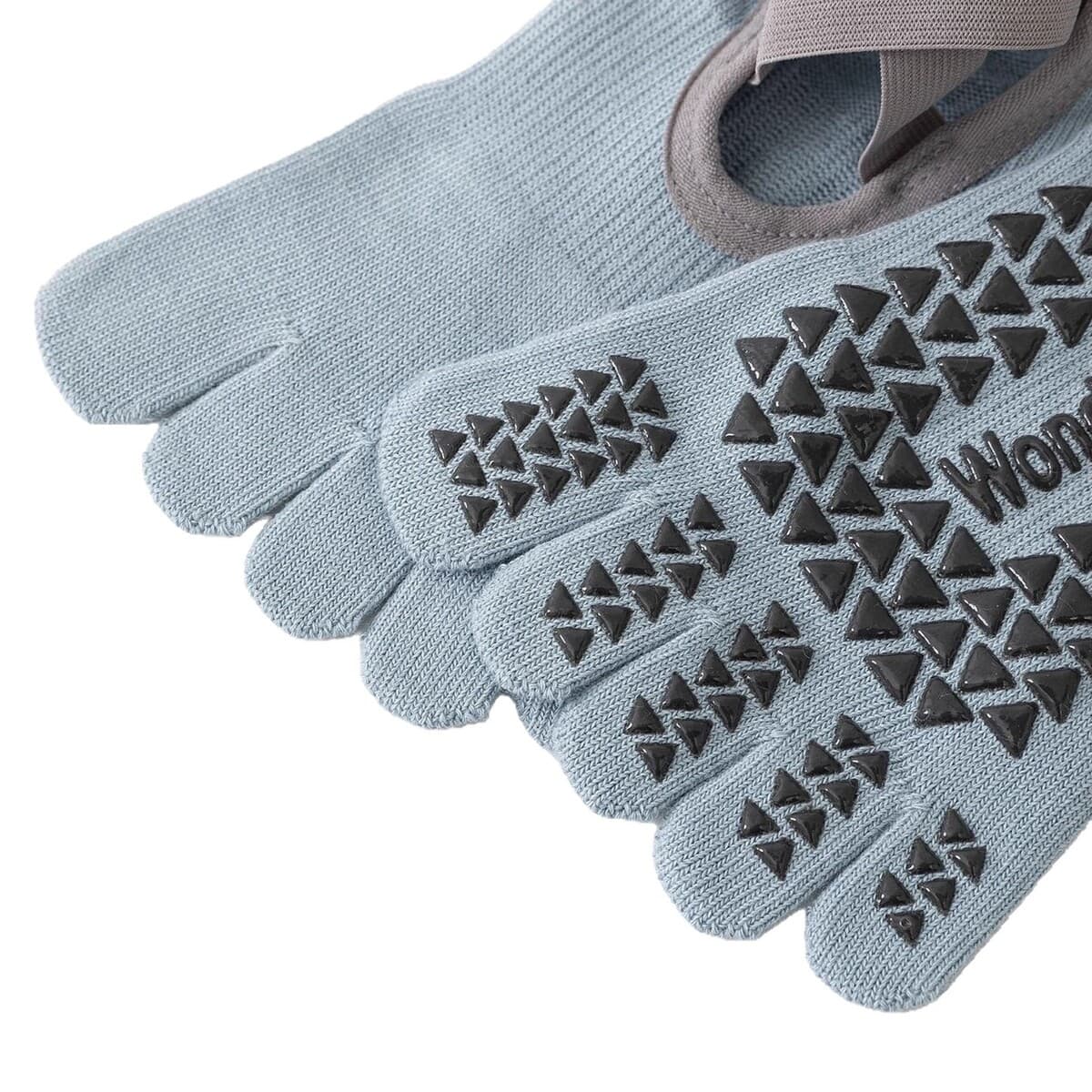 Нескользящие профессиональные женские носки для йоги с пятью пальцами, летние тонкие спортивные носки для занятий пилатесом...