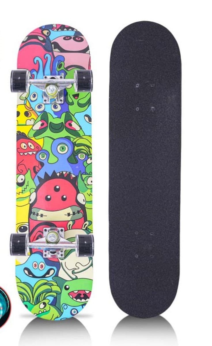 Скейтборд для начинающих, профессиональный, двойной наклон, для детей, подростков, взрослых, мальчиков и девочек,...