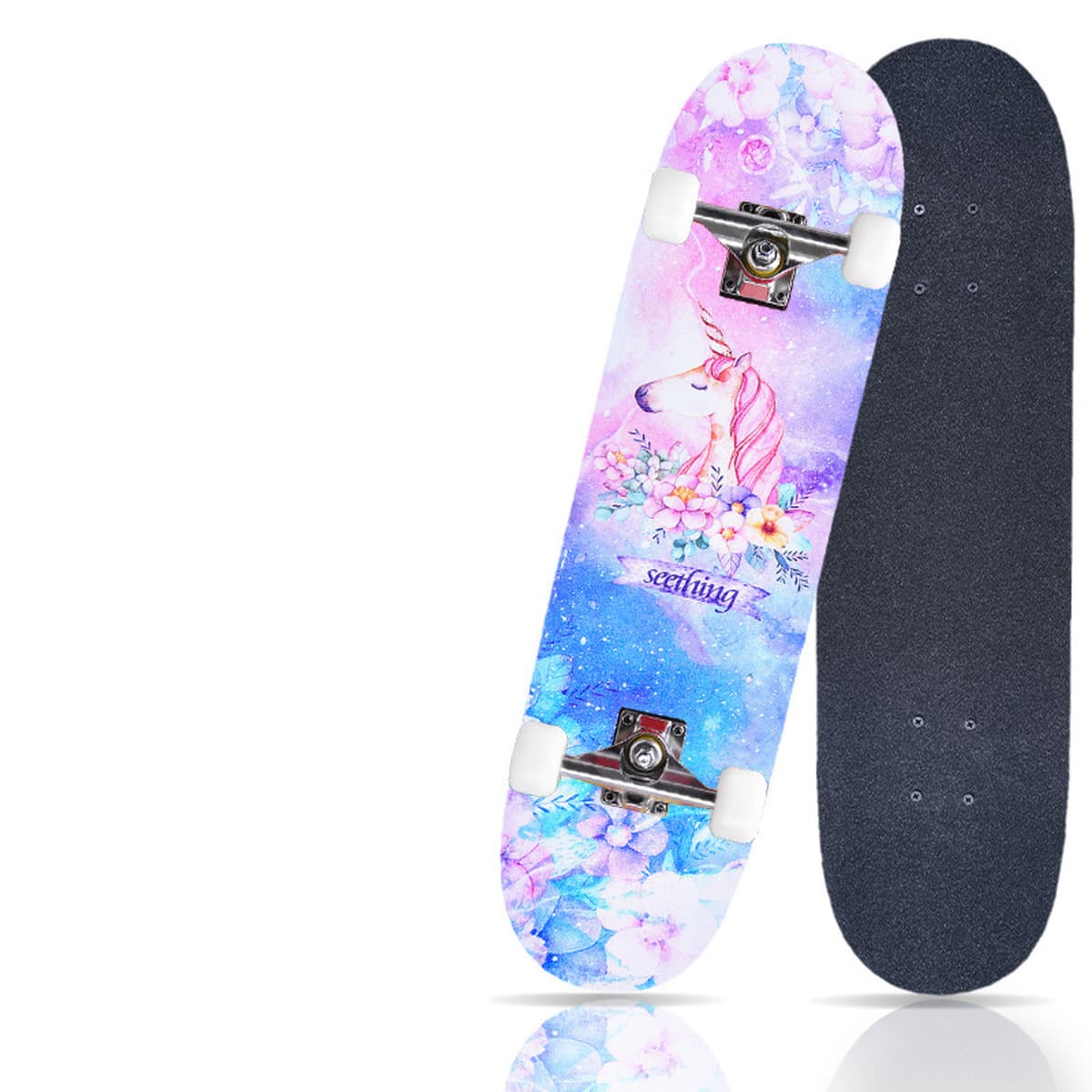 Профессиональный четырехколесный скейтборд для начинающих, длинная доска, двойная деформированная Кленовая доска, взрослые...