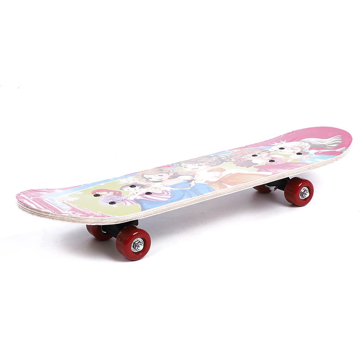 Новый 60 см детский скейтборд трансграничный двойной перебор доска мультфильм прочный скейтборд четырехколесный скутер завод...