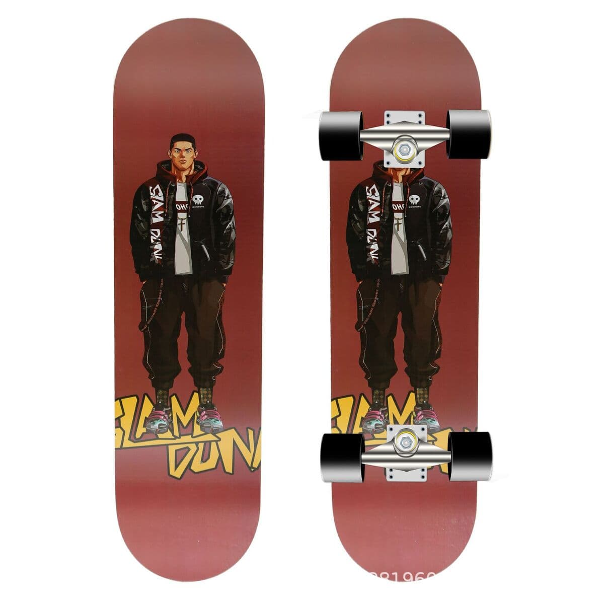 Скейтборд для начинающих подростков взрослых мальчиков и девочек детей профессиональная доска двойной переплетение...