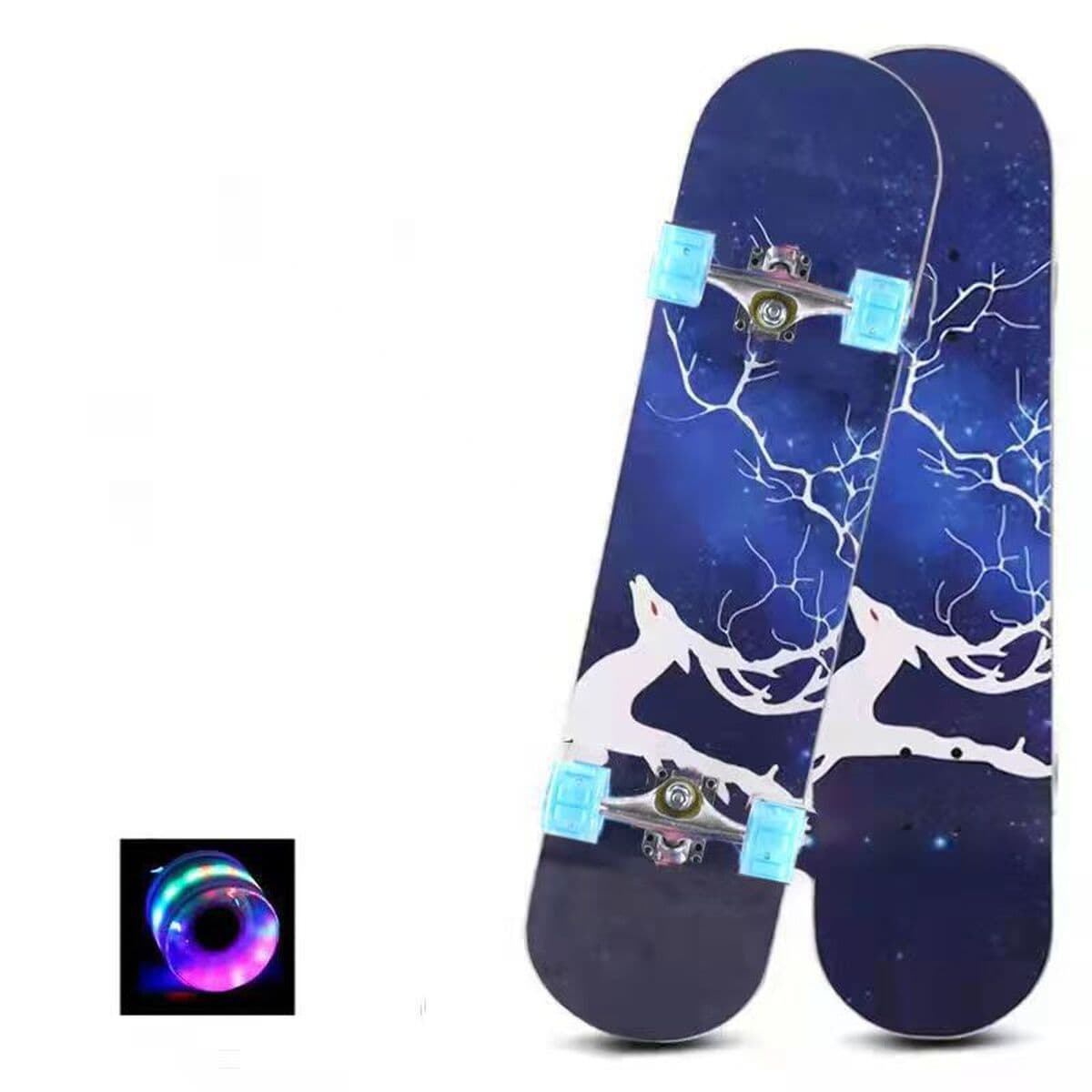 Скейтборд для начинающих подростков взрослых мальчиков и девочек детей профессиональная доска двойной переплетение...