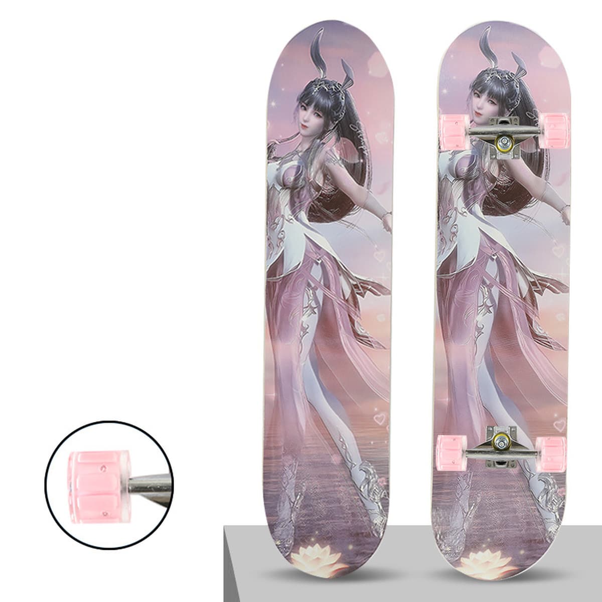 Скейтборд для начинающих подростков взрослых мальчиков и девочек детей профессиональная доска двойной переплетение...