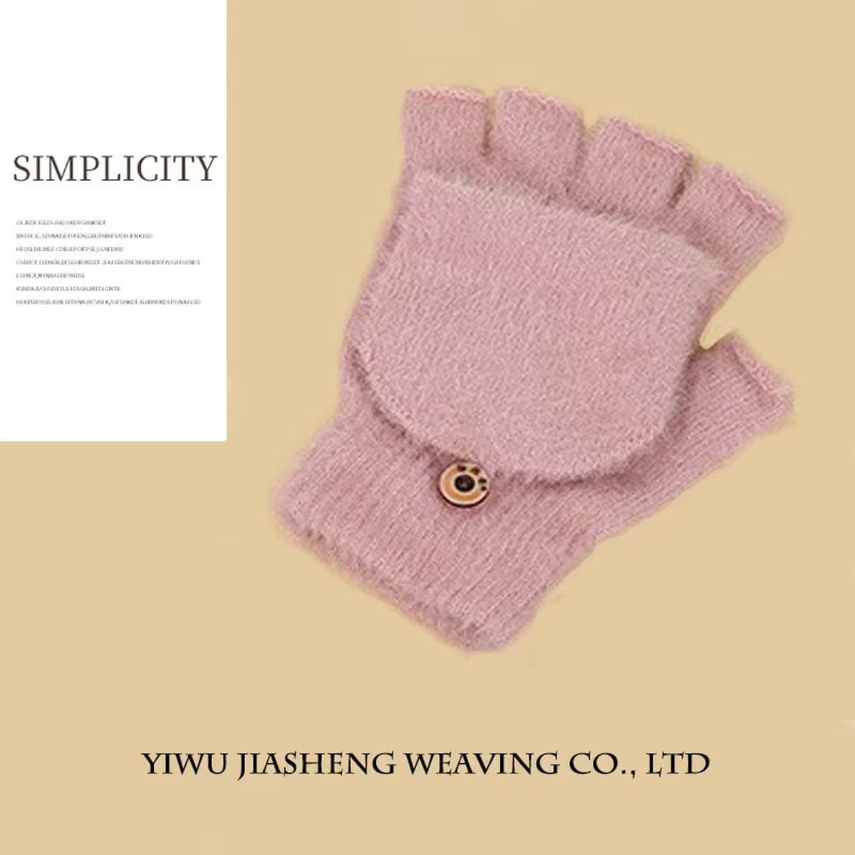 Новые зимние плюшевые полуперчатки с откидной крышкой, теплые, утолщенные, из искусственного меха норки, вязаные, для...