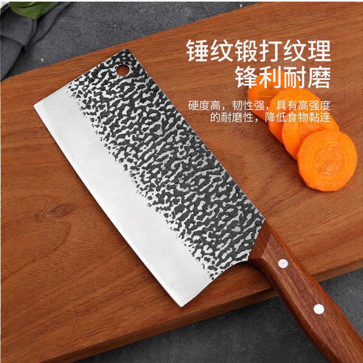 Кованый острый кухонный нож, нож для нарезки шеф-повара, кухонный нож, нож для измельчения костей, бытовой нож из...