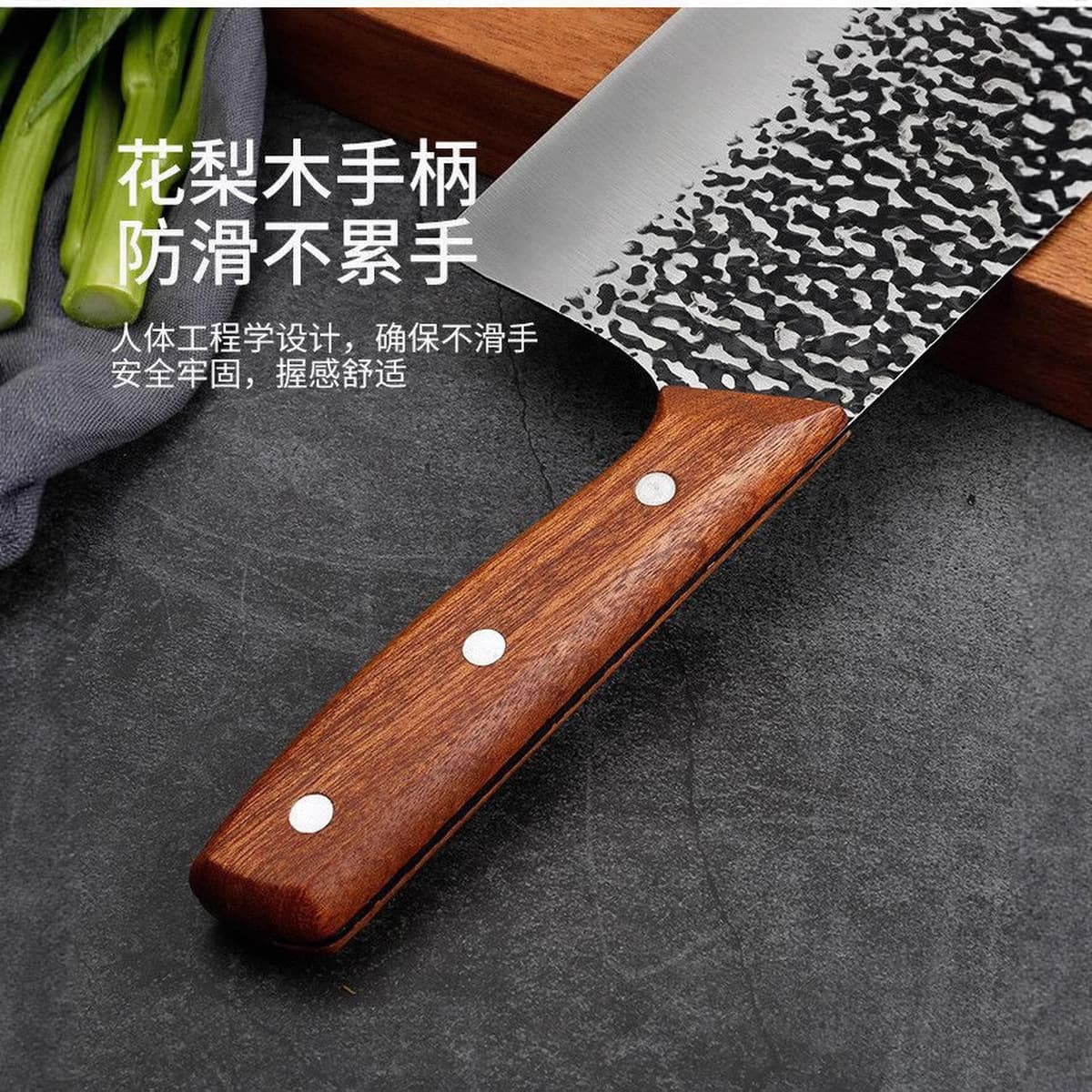 Кованый острый кухонный нож, нож для нарезки шеф-повара, кухонный нож, нож для измельчения костей, бытовой нож из...