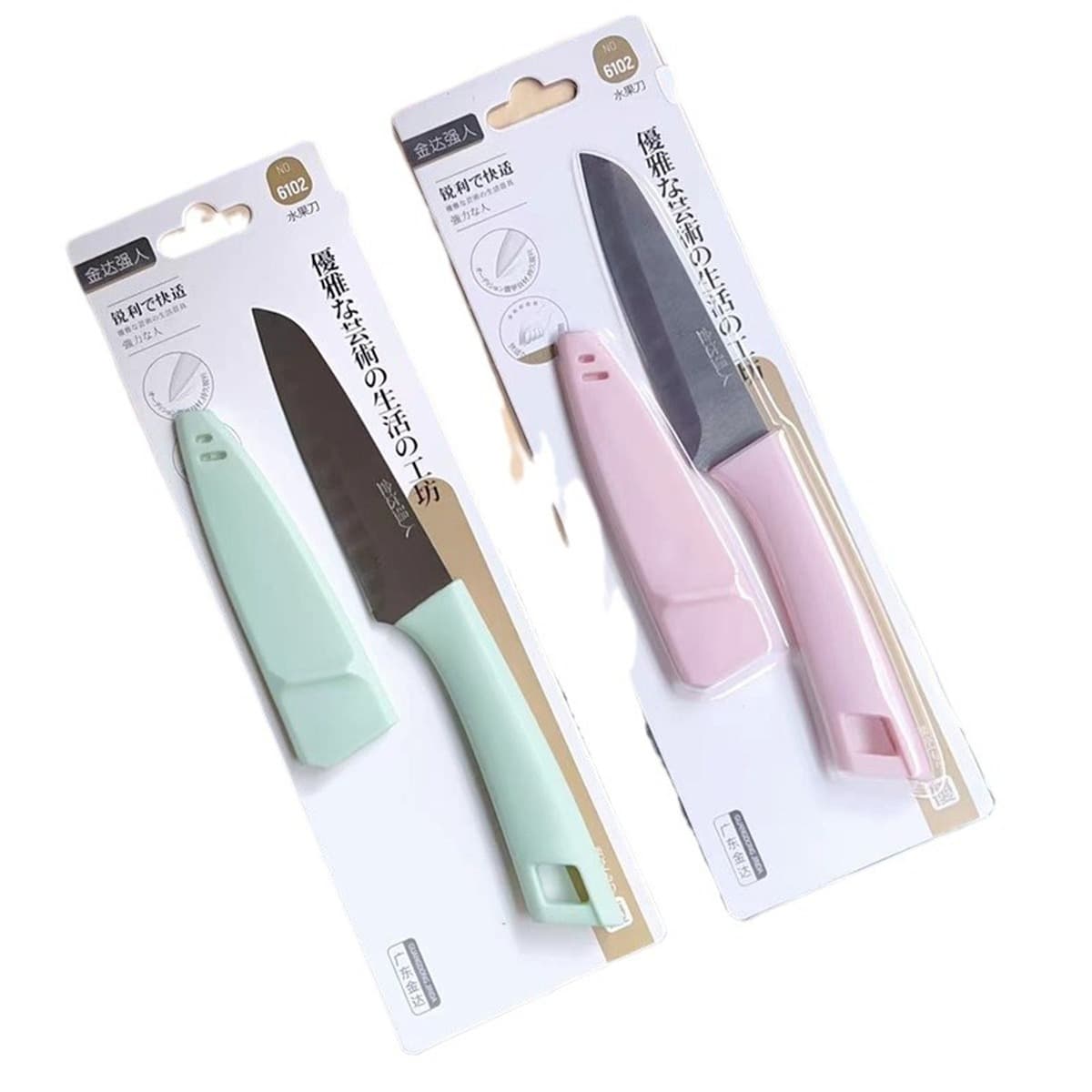 Сильный человек 6102 Нержавеющая сталь Фруктовый нож с открывалкой для бутылок без складки с ножнами Домашняя кухня Овощной...