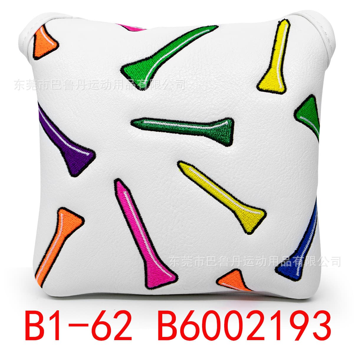 Оптовые чехлы для клюшек для гольфа в наличии, защитные чехлы для головок клюшек, квадратные чехлы для паттеров, чехлы для...