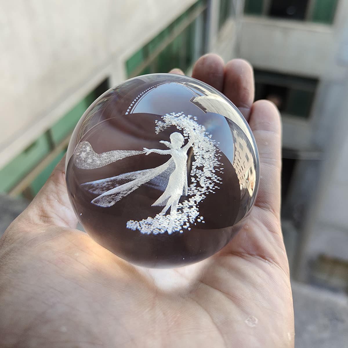 Хрустальный световой шар Футбол Земля Звезда Шар Украшения Домашние поделки Деловой подарок Офисный интерьер Резьба Лунные...