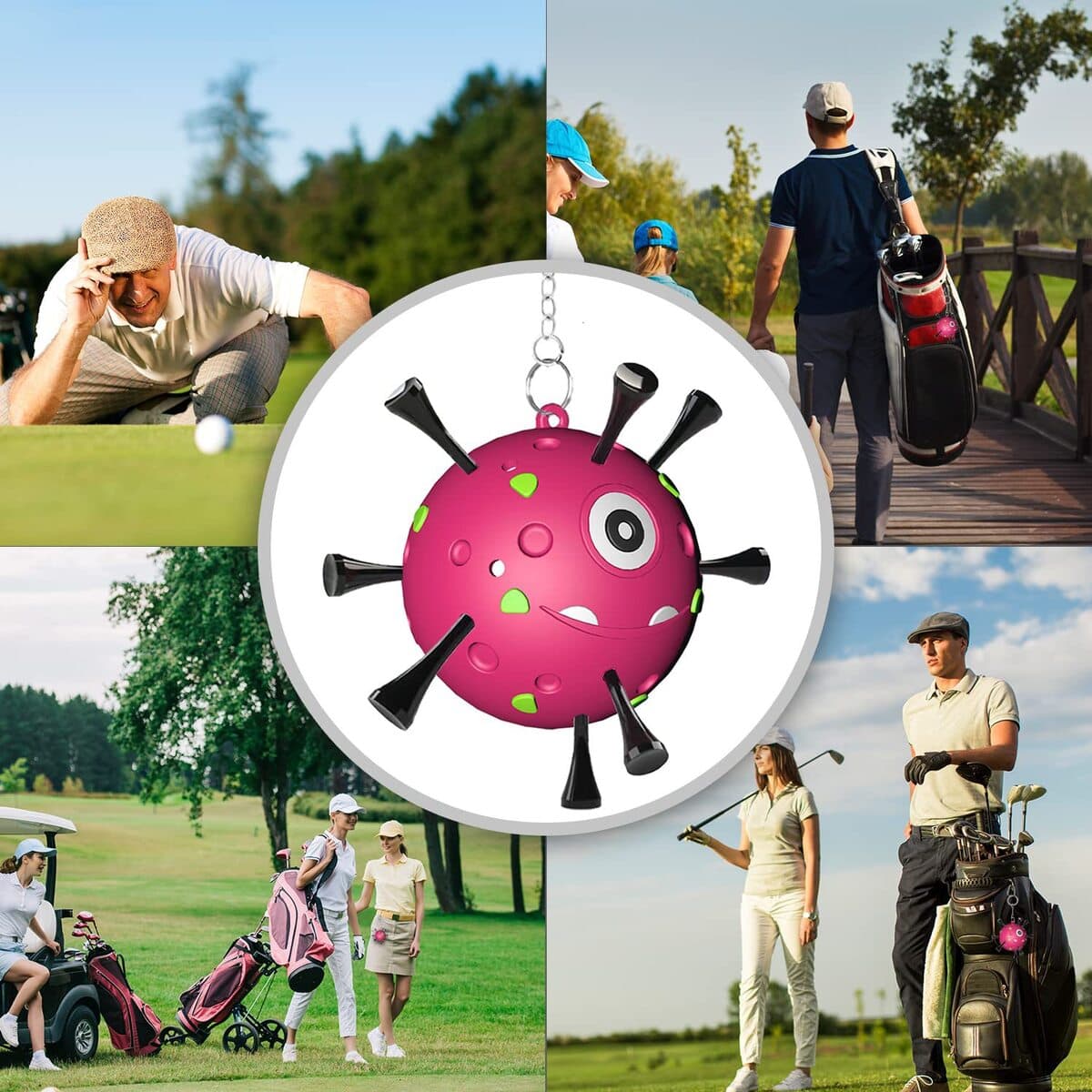 Вирусный гольф-гвоздь стойка для хранения golf tee holder новый брелок для аксессуаров