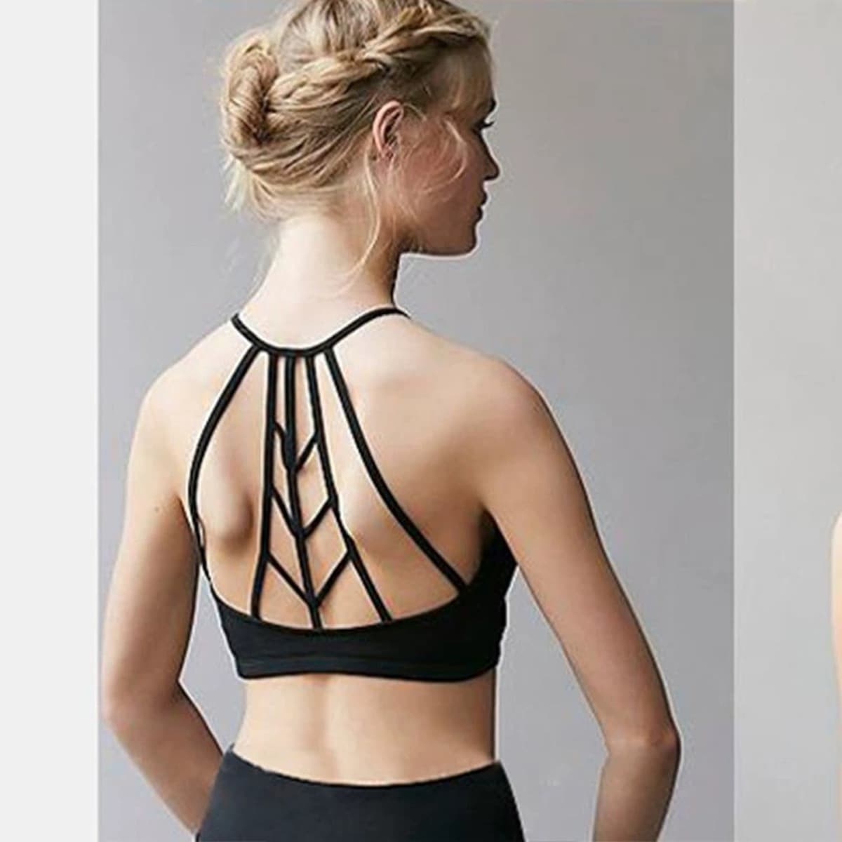 Сексуальная красота назад бюстгальтер для йоги обернутый нагрудным ремнем верх Богиня Фитнес Спортивный бюстгальтер жилет...