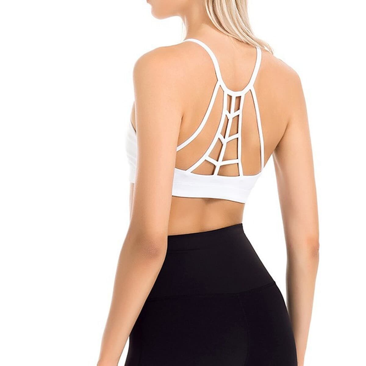Сексуальная красота назад бюстгальтер для йоги обернутый нагрудным ремнем верх Богиня Фитнес Спортивный бюстгальтер жилет...