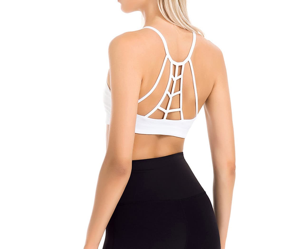 Сексуальная красота назад бюстгальтер для йоги обернутый нагрудным ремнем верх Богиня Фитнес Спортивный бюстгальтер жилет...