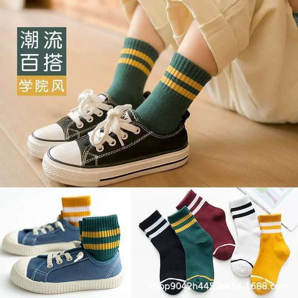 Детские носки для осени и зимы, новый стиль, свежие и милые носки в форме сердца для девочек, корейский стиль, средней...