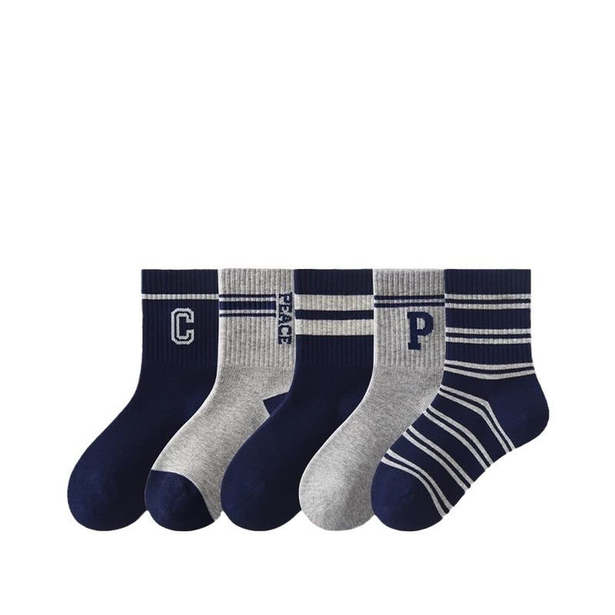 Детские носки против запаха всасывания пота носки для мальчиков буквы приливные носки для студентов спортивные полоски чулки...