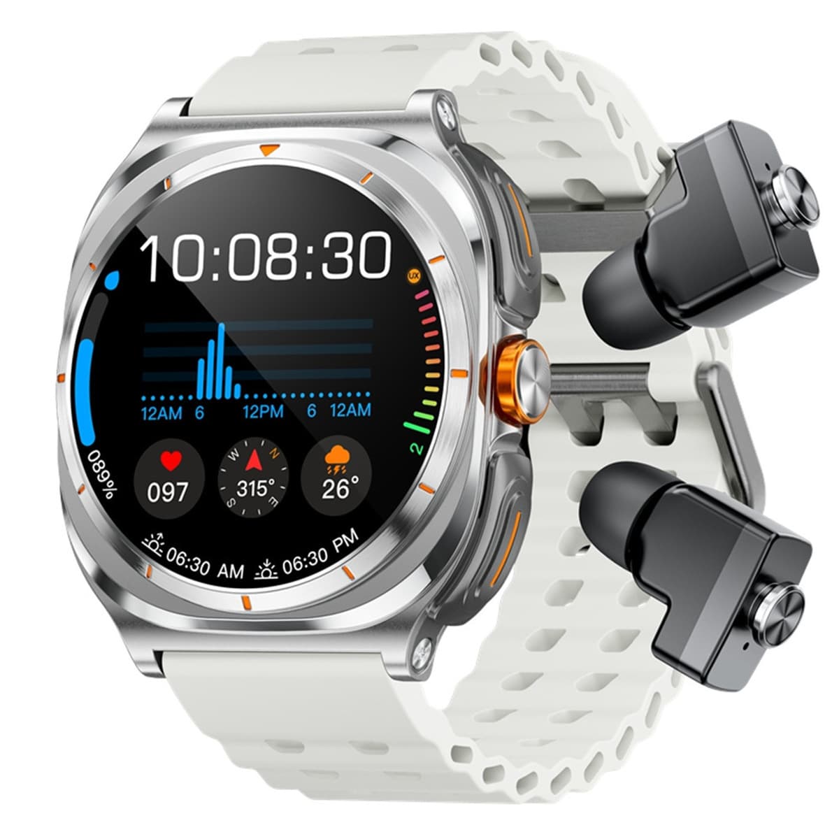 Новые трансграничные умные часы с гарнитурой GT98, пульсометр, кислород в крови, мониторинг здоровья сна, спортивные двойные...