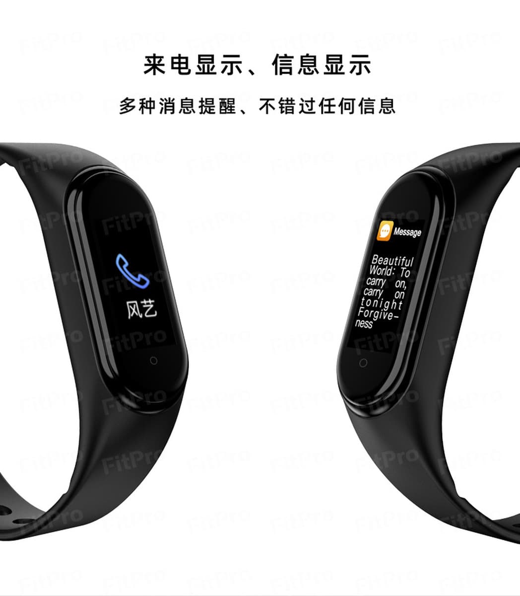 Многофункциональный умный Браслет M4, Сфигмоманометр сердечного ритма, шаг, спортивный мониторинг сна, водонепроницаемый...