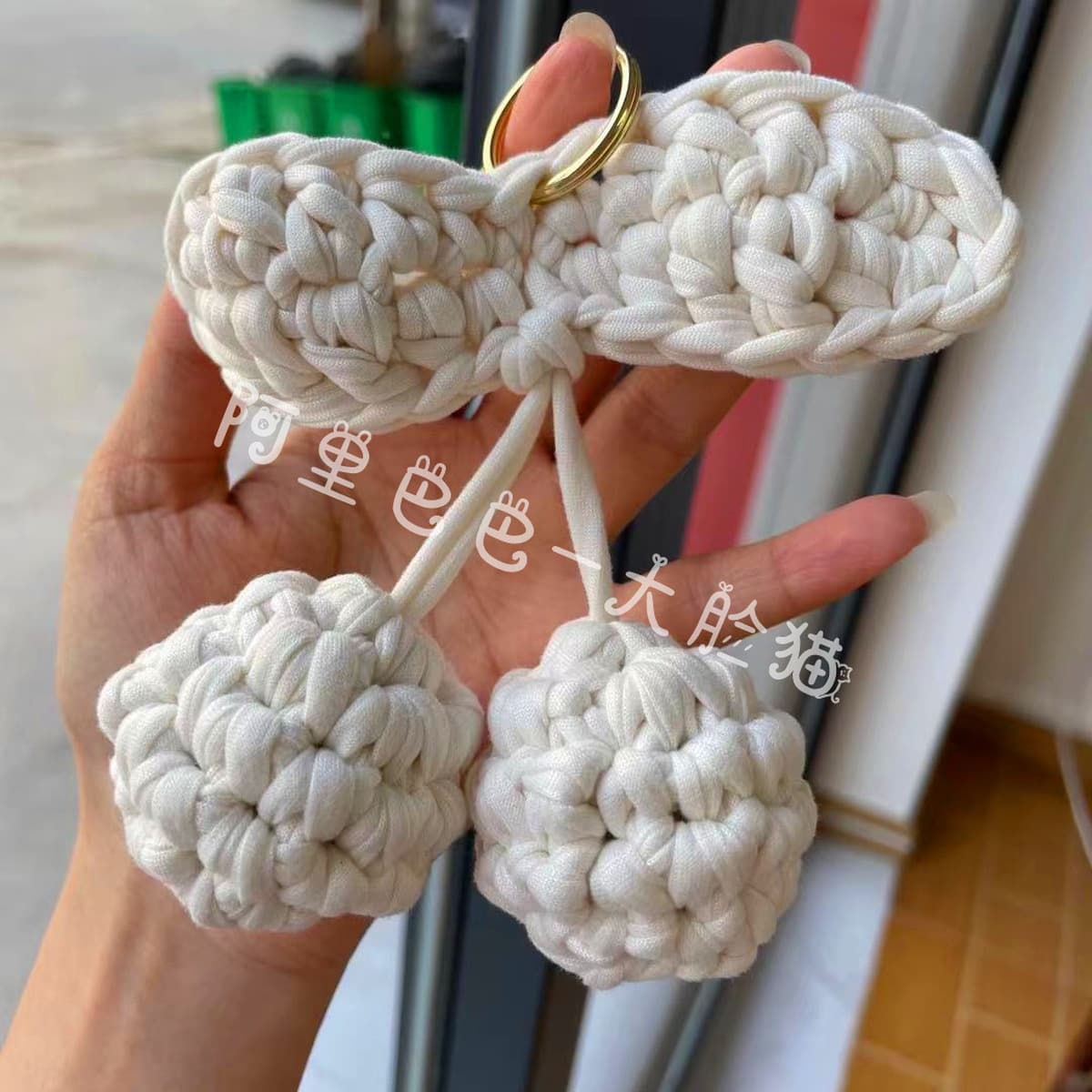 Готовая ручная работа Cherry Автомобильная подвеска брелок сумка для коляски украшения подарок на день рождения девочки ins...